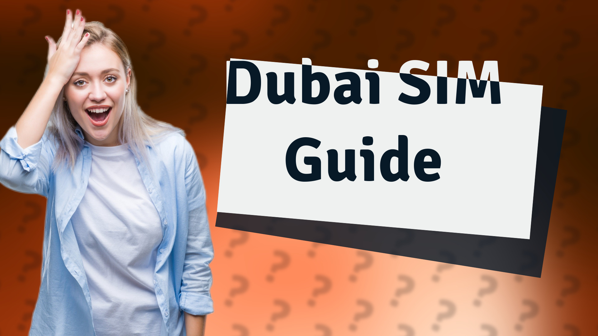 Dubai SIM Guide