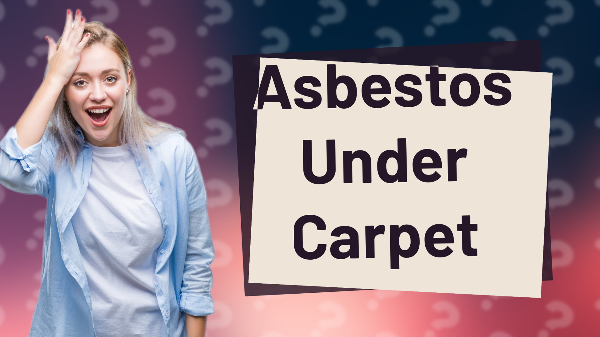 Asbestos Under Carpet