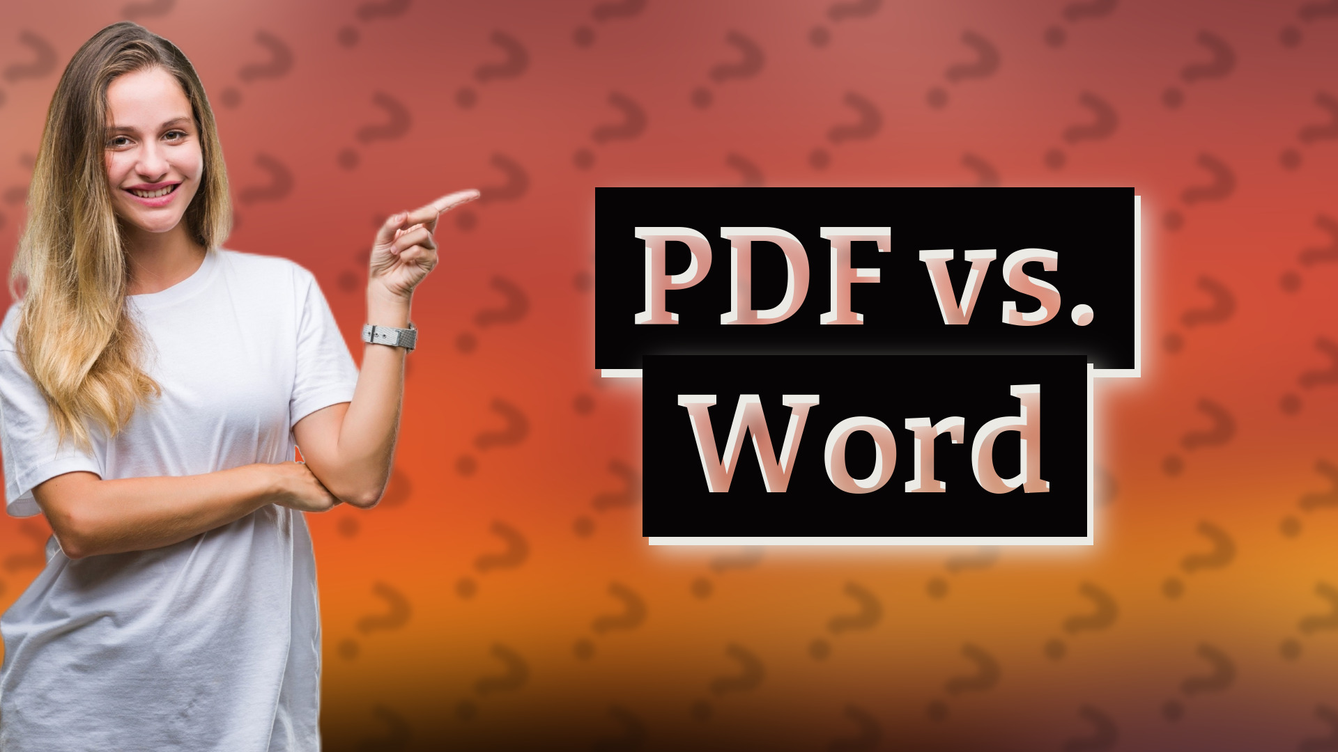 PDF vs. Word