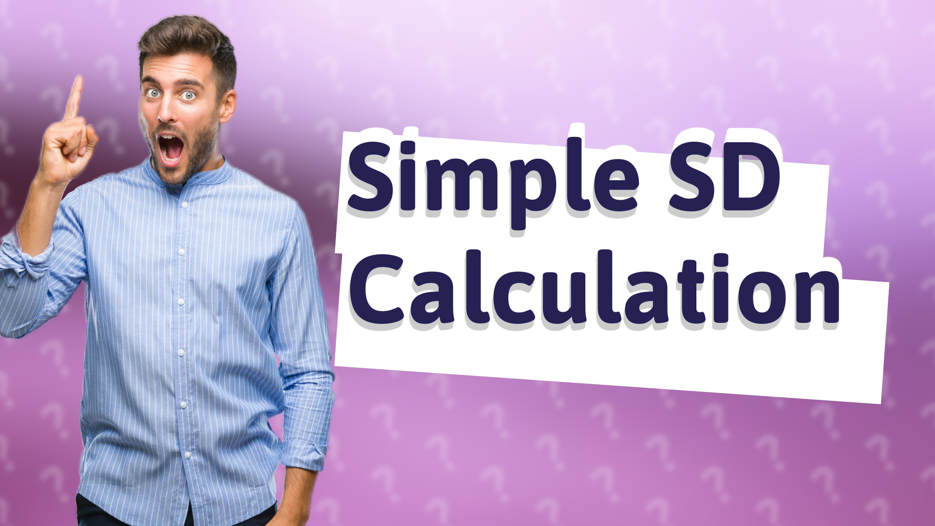 Simple SD Calculation