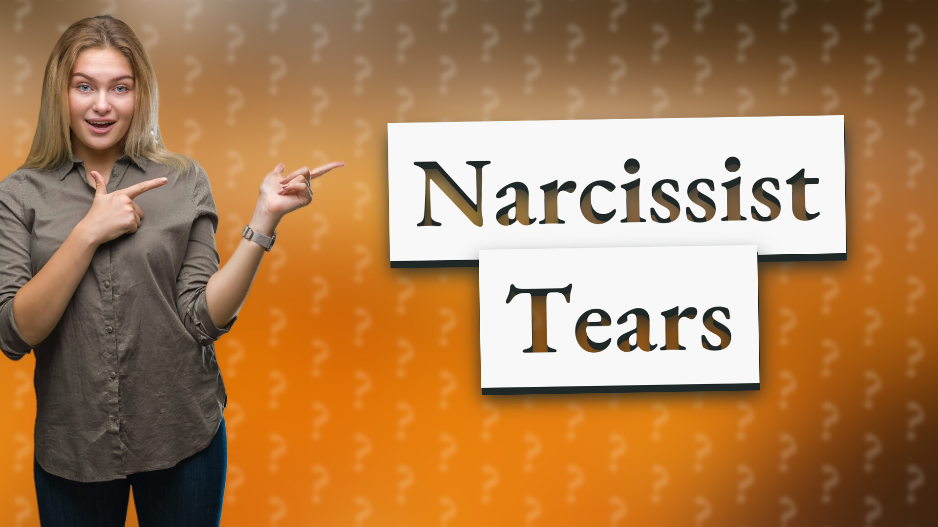 Narcissist Tears