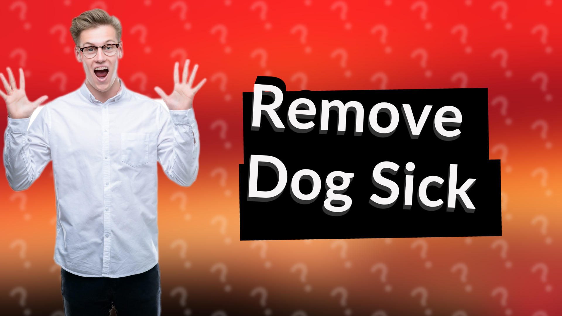 Remove Dog Sick