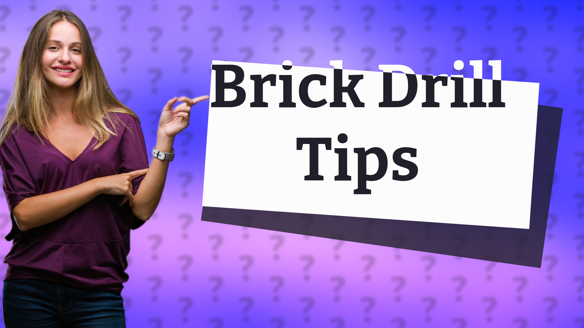 Brick Drill Tips