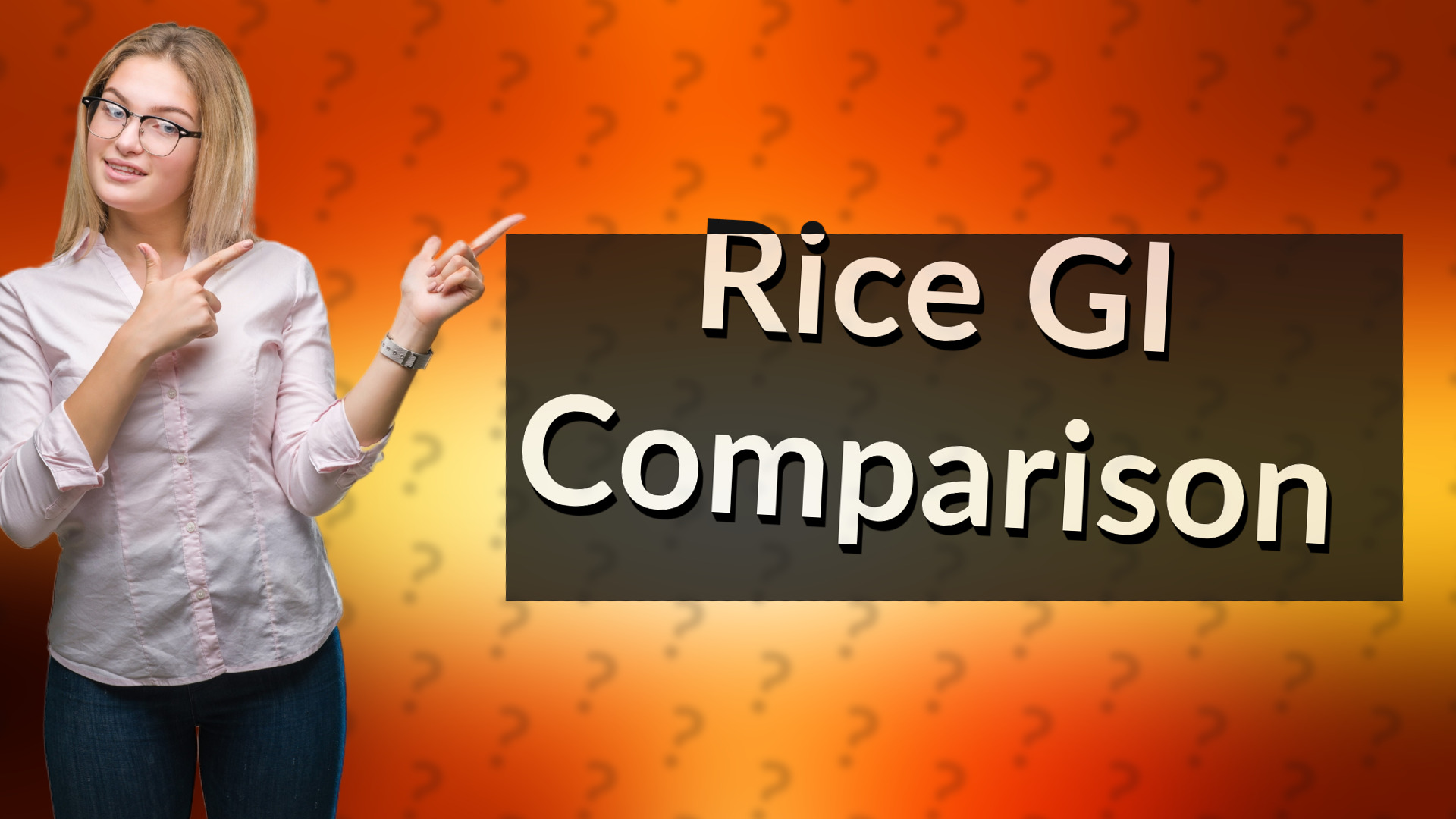 Rice GI Comparison