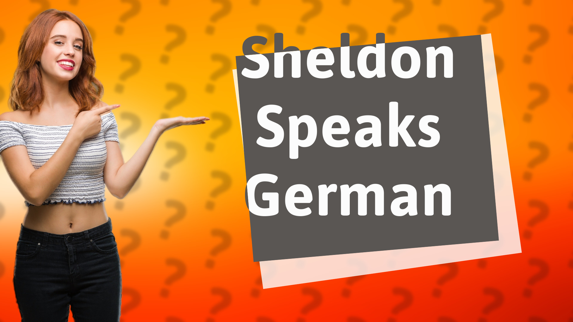 Sheldon Speaks German