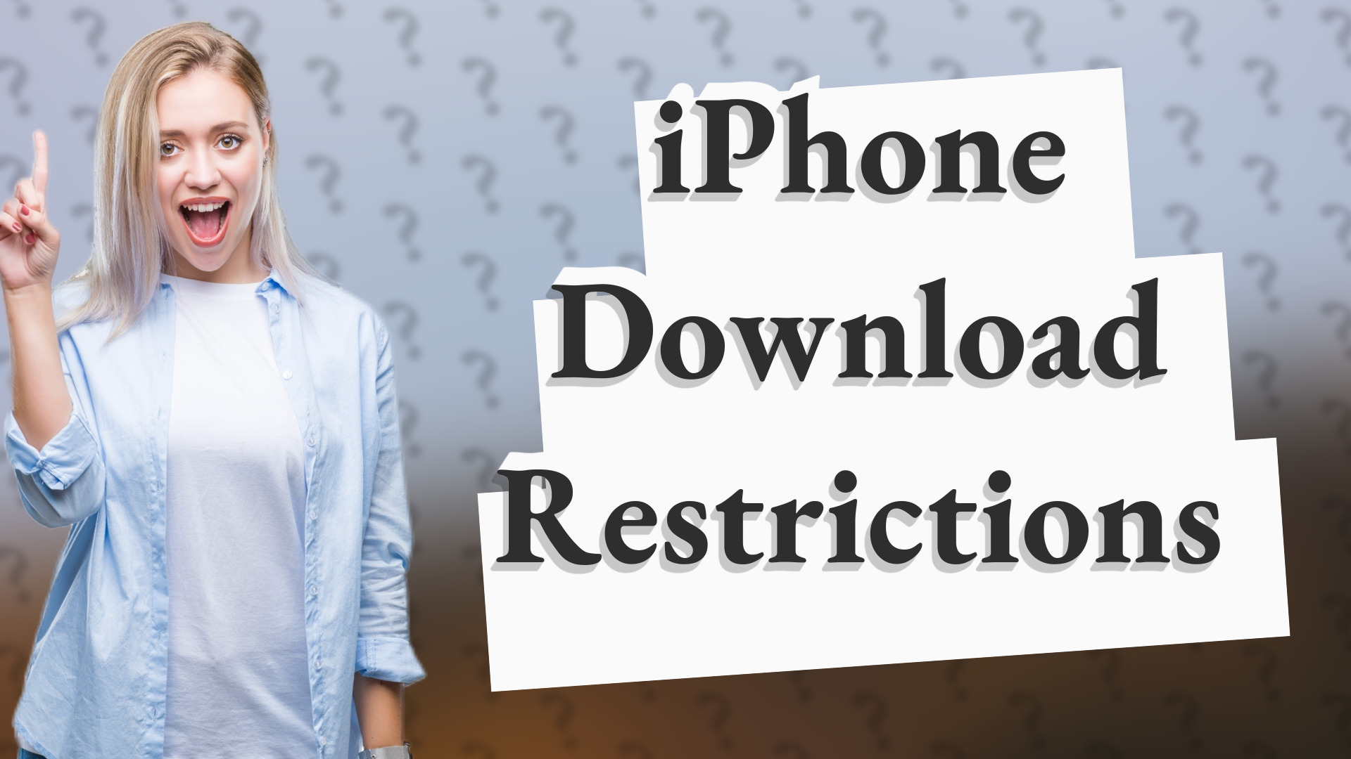 iPhone Download Restrictions