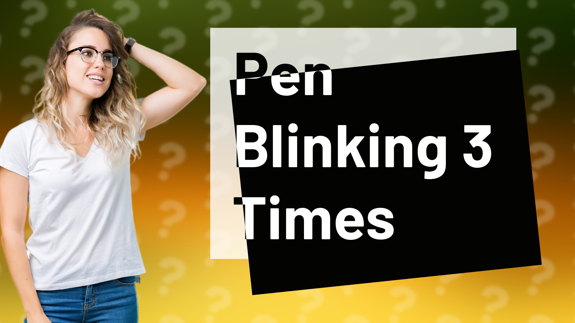 Pen Blinking 3 Times
