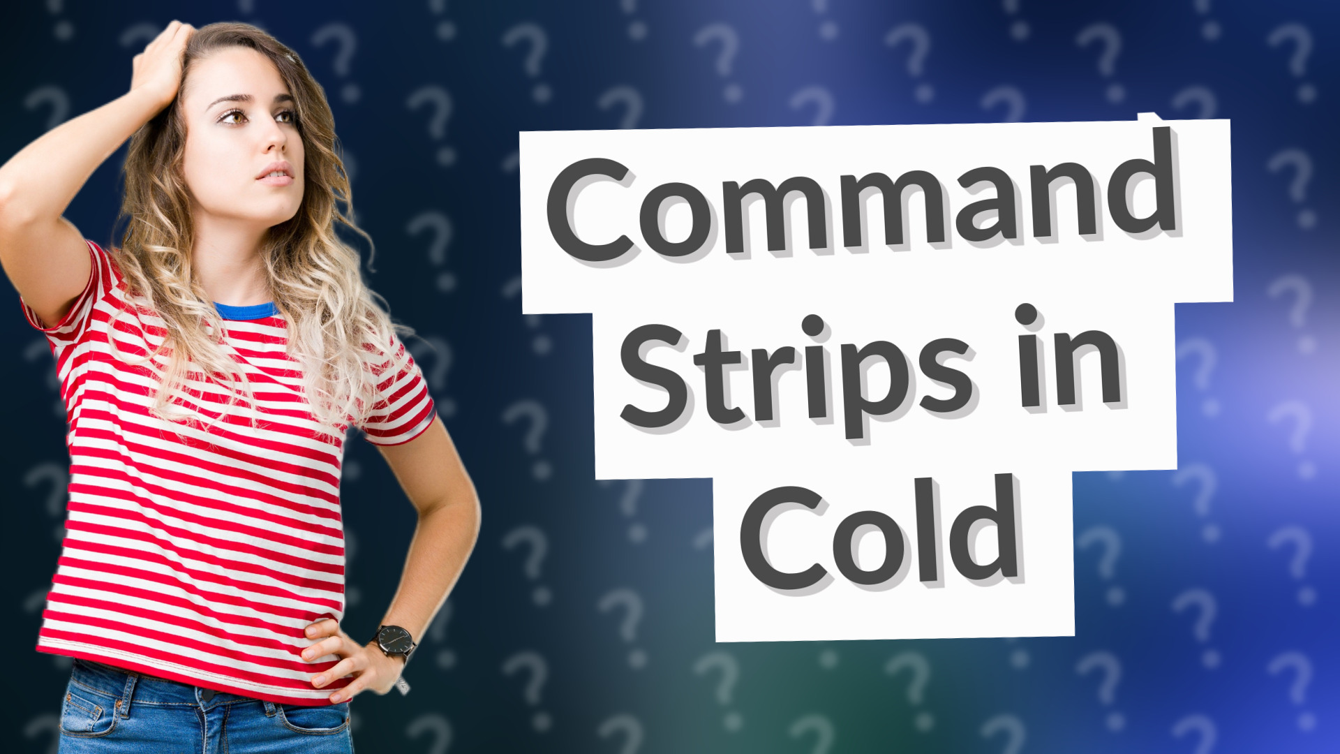 Command Strips in Cold