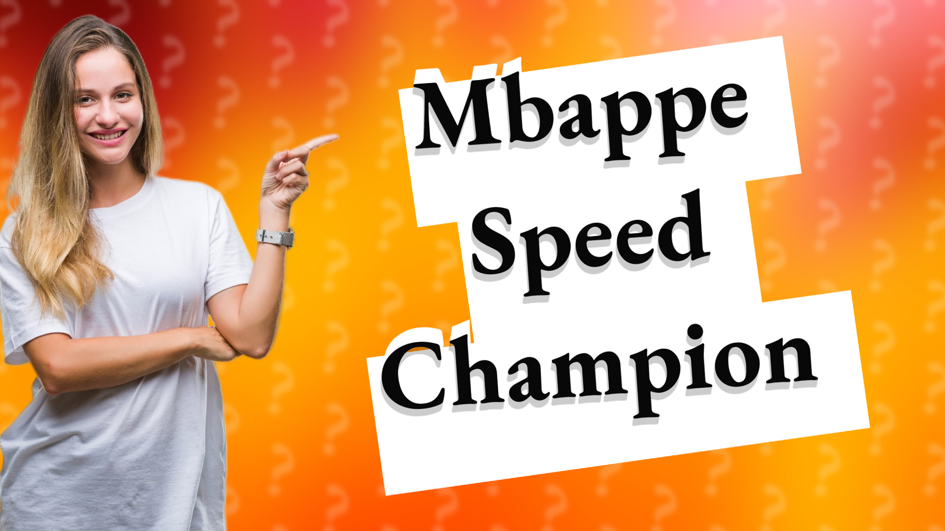 Mbappe Speed Champion