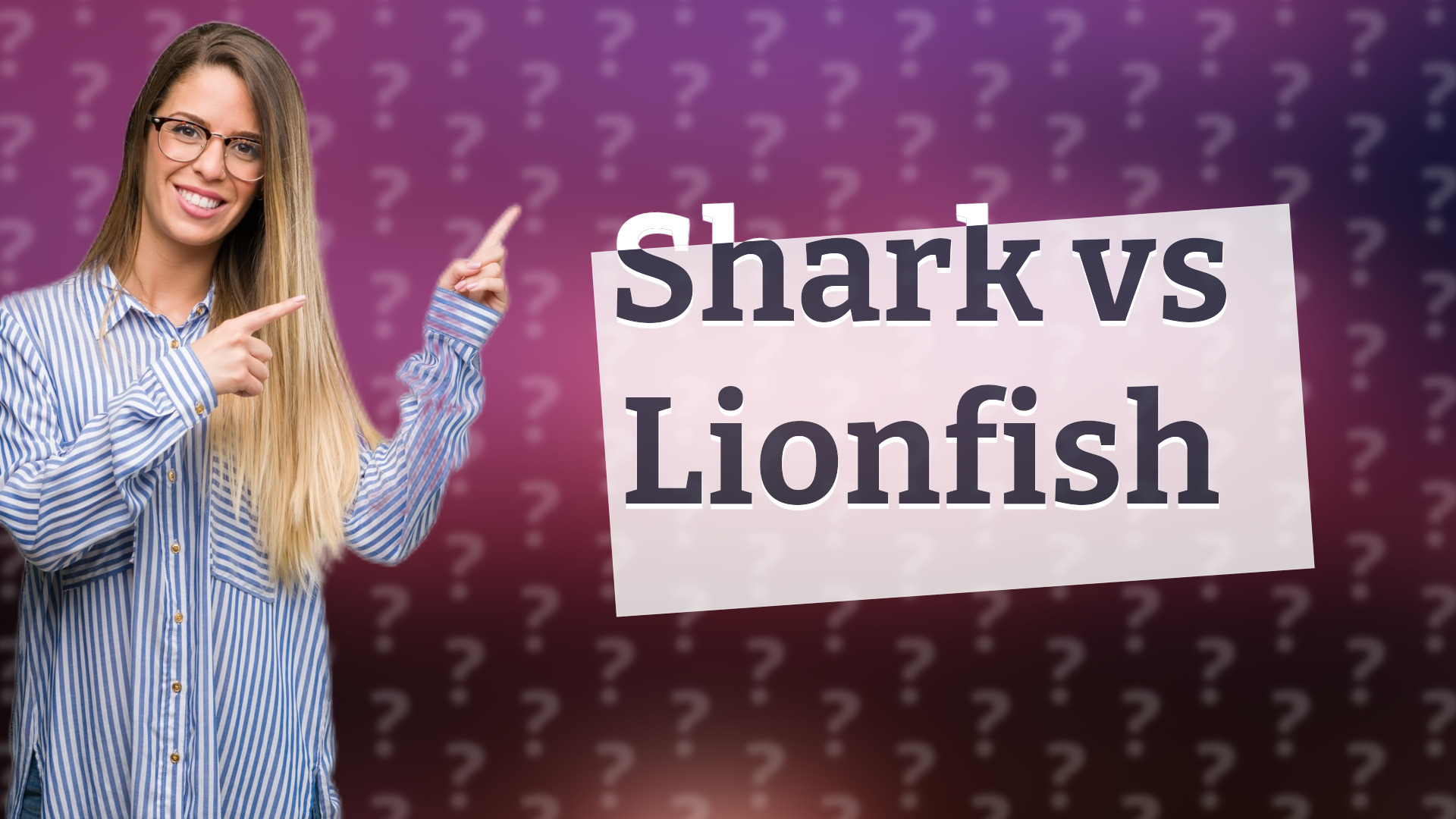 Shark vs Lionfish