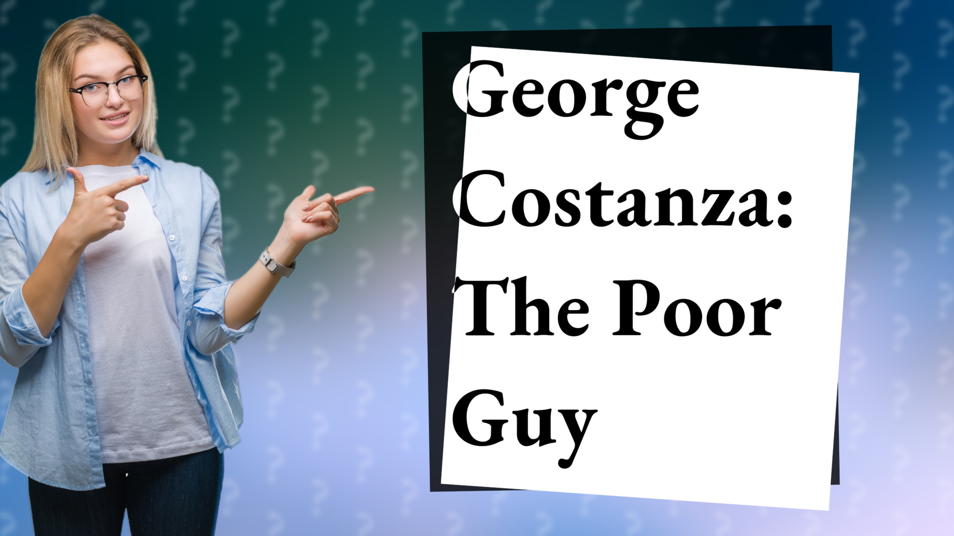George Costanza: The Poor Guy