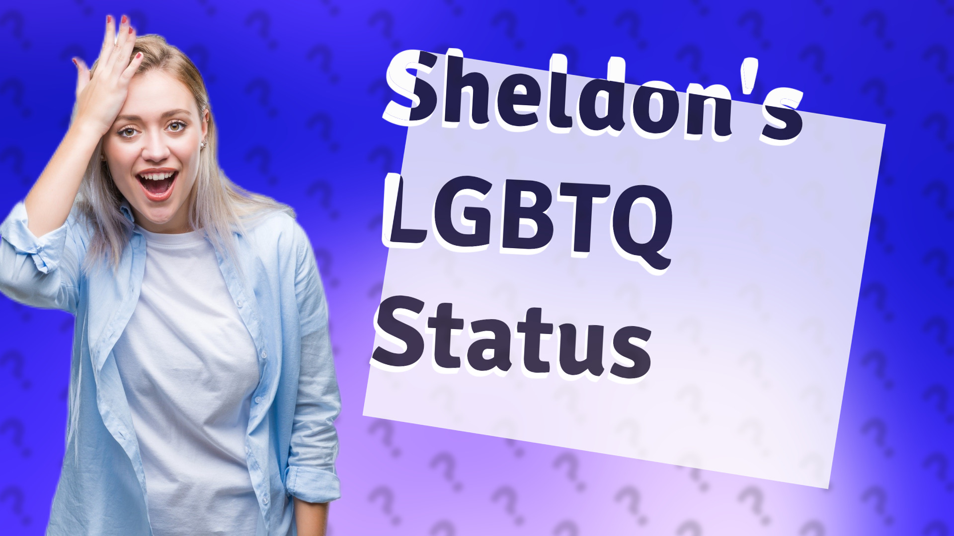 Sheldon's LGBTQ Status