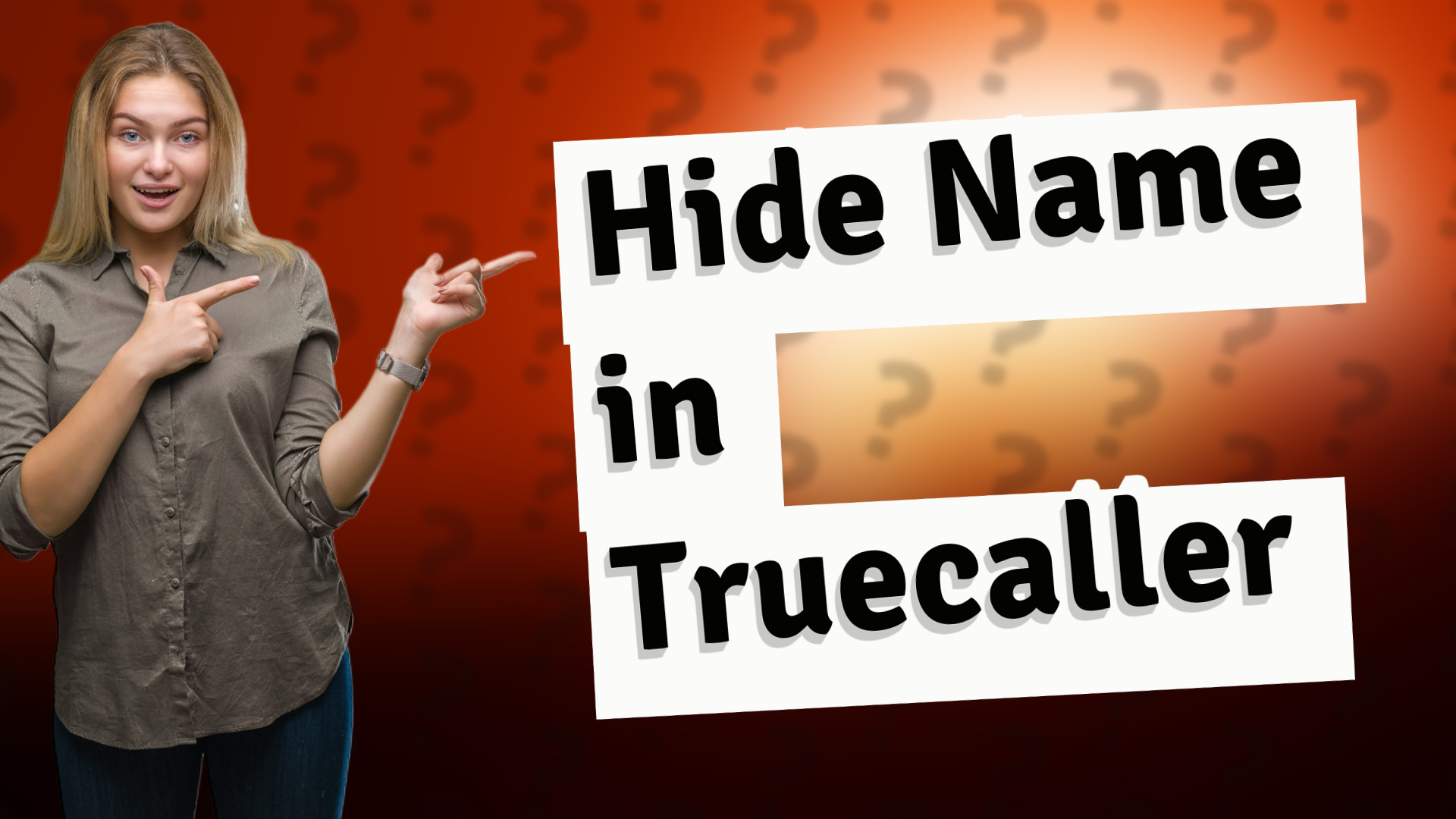 Hide Name in Truecaller