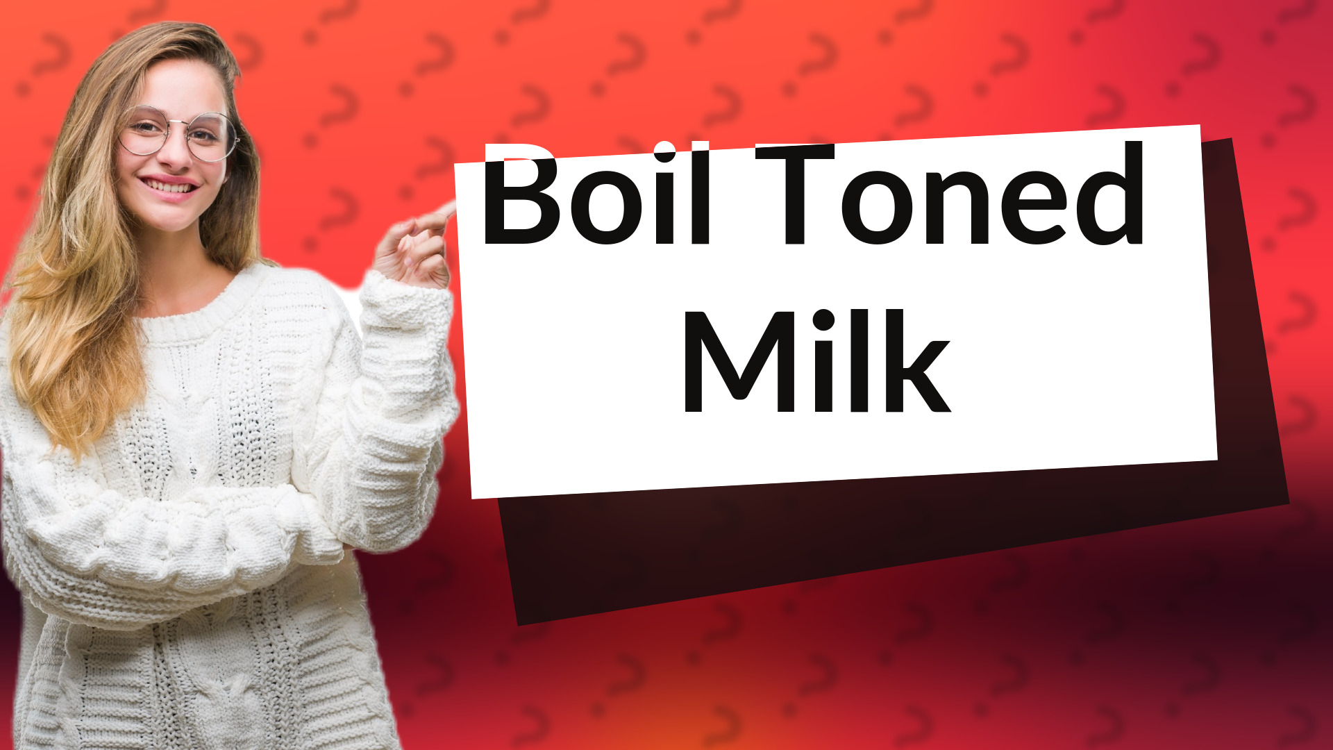 Boil Toned Milk