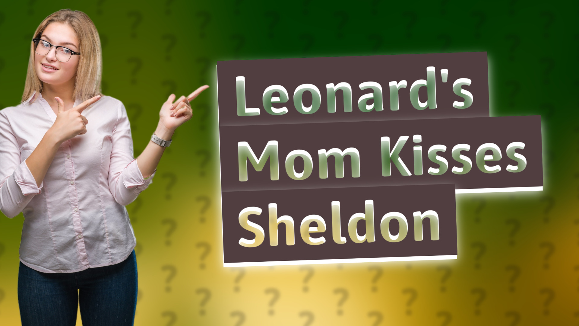 Leonard's Mom Kisses Sheldon