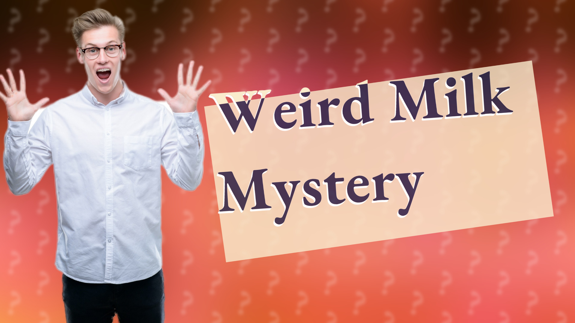 Weird Milk Mystery