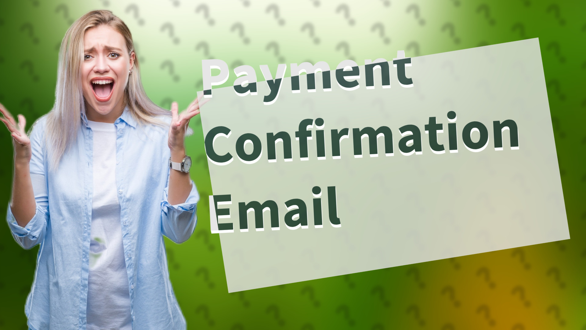 Payment Confirmation Email