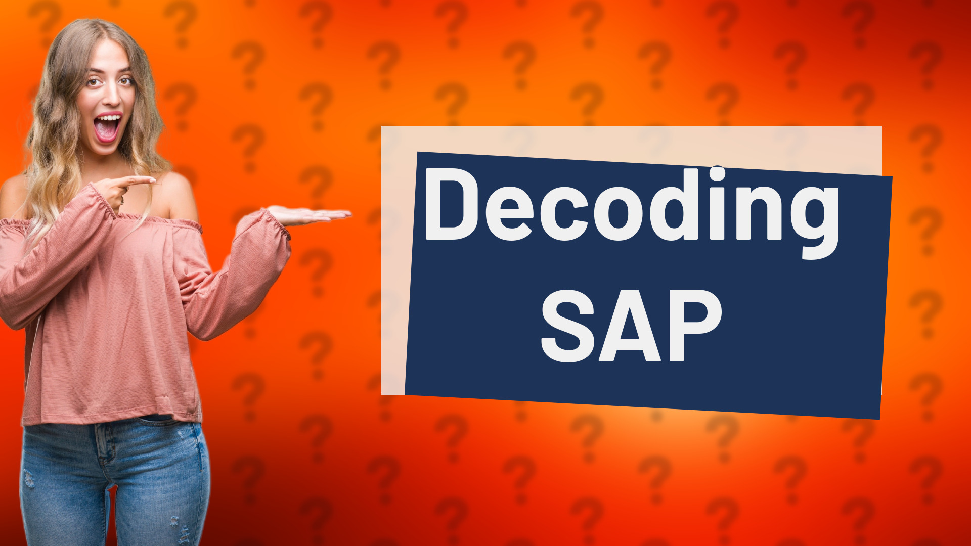 Decoding SAP