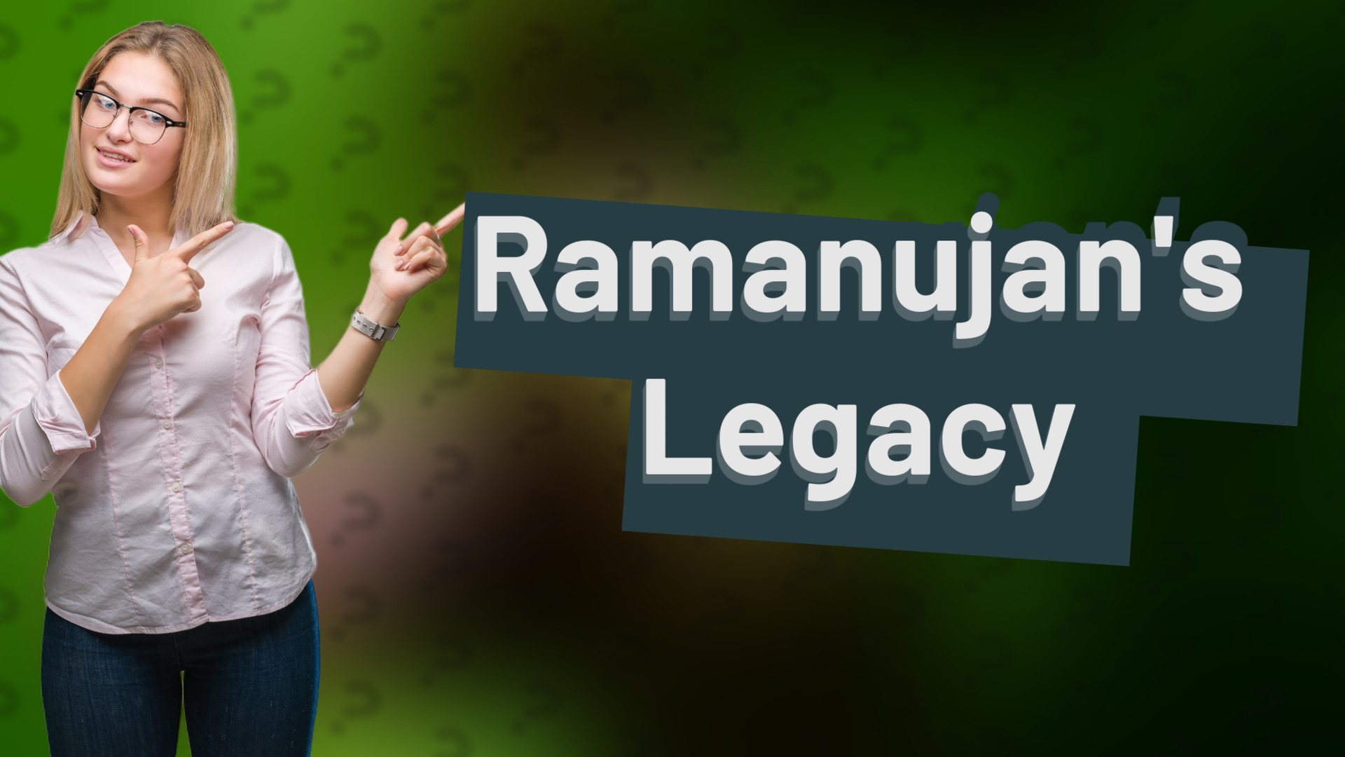 Ramanujan's Legacy