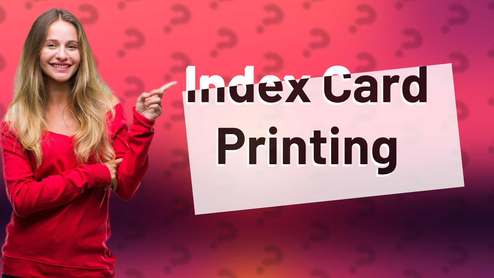 Index Card Printing