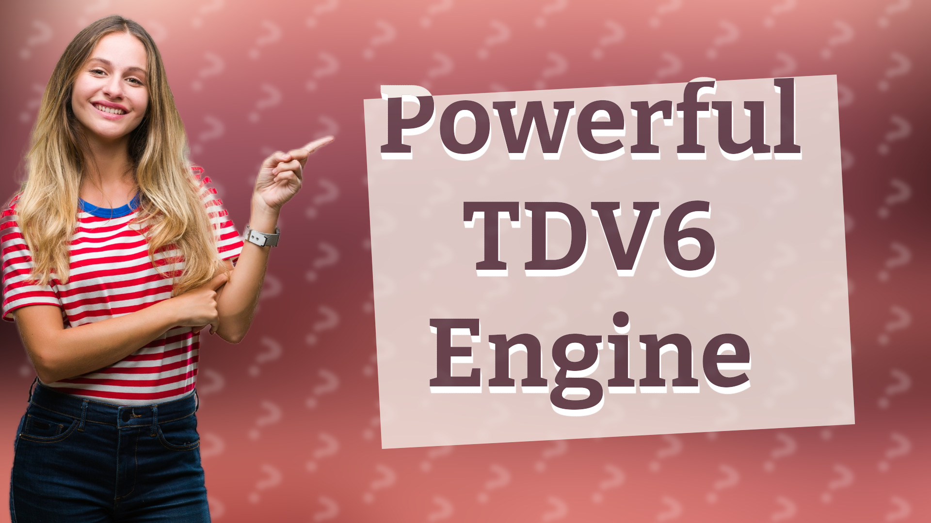 Powerful TDV6 Engine