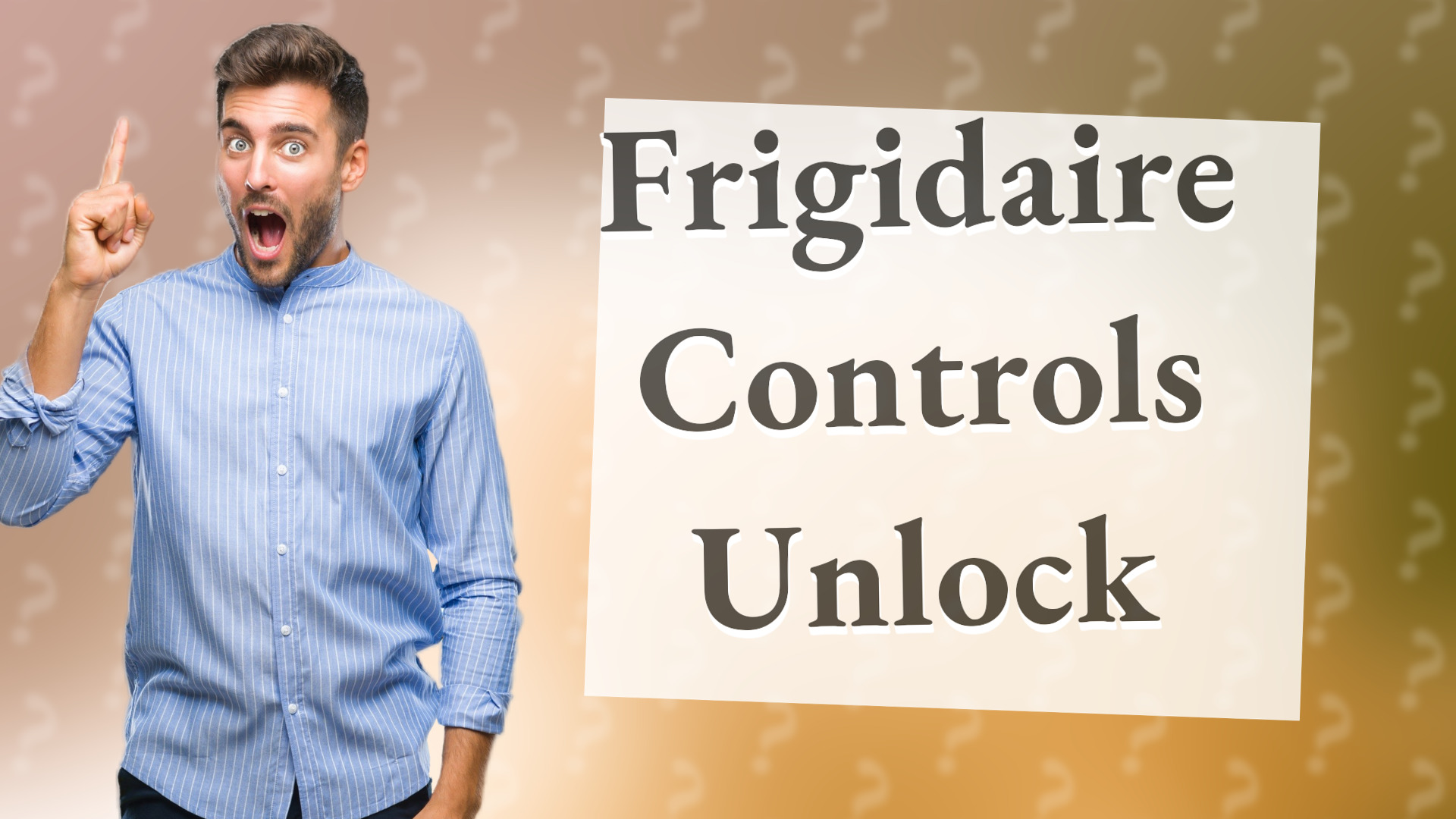 Frigidaire Controls Unlock