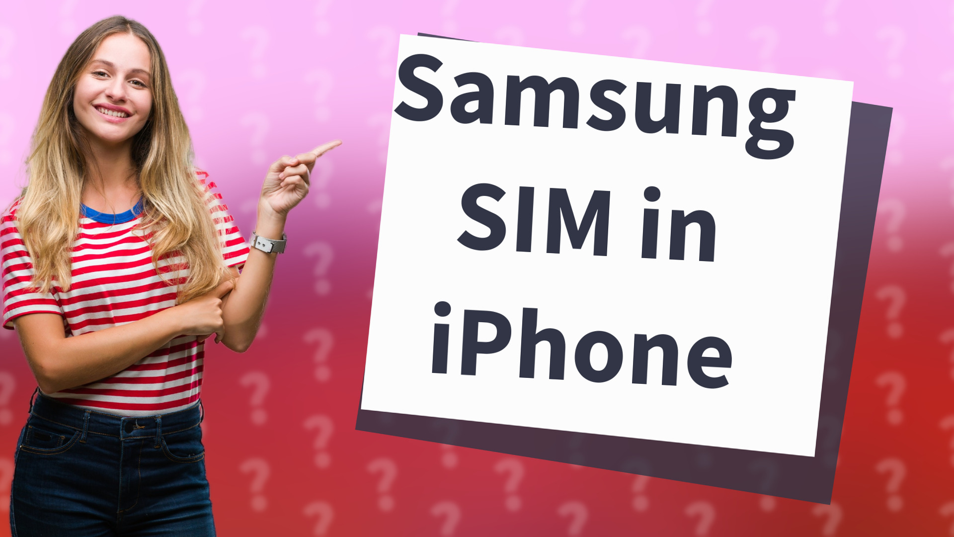 Samsung SIM in iPhone