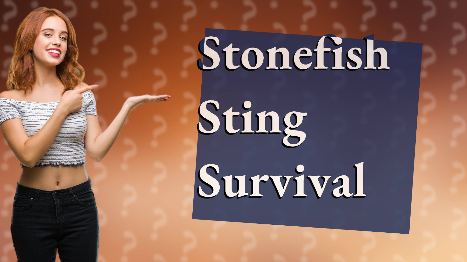 Stonefish Sting Survival