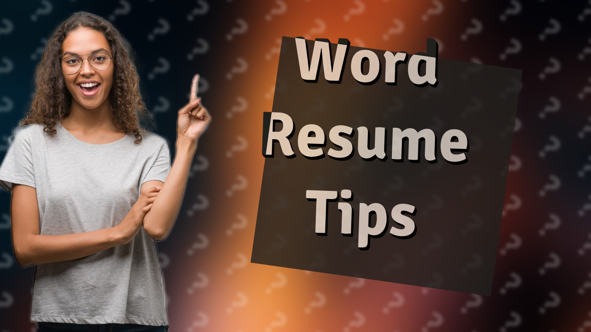Word Resume Tips