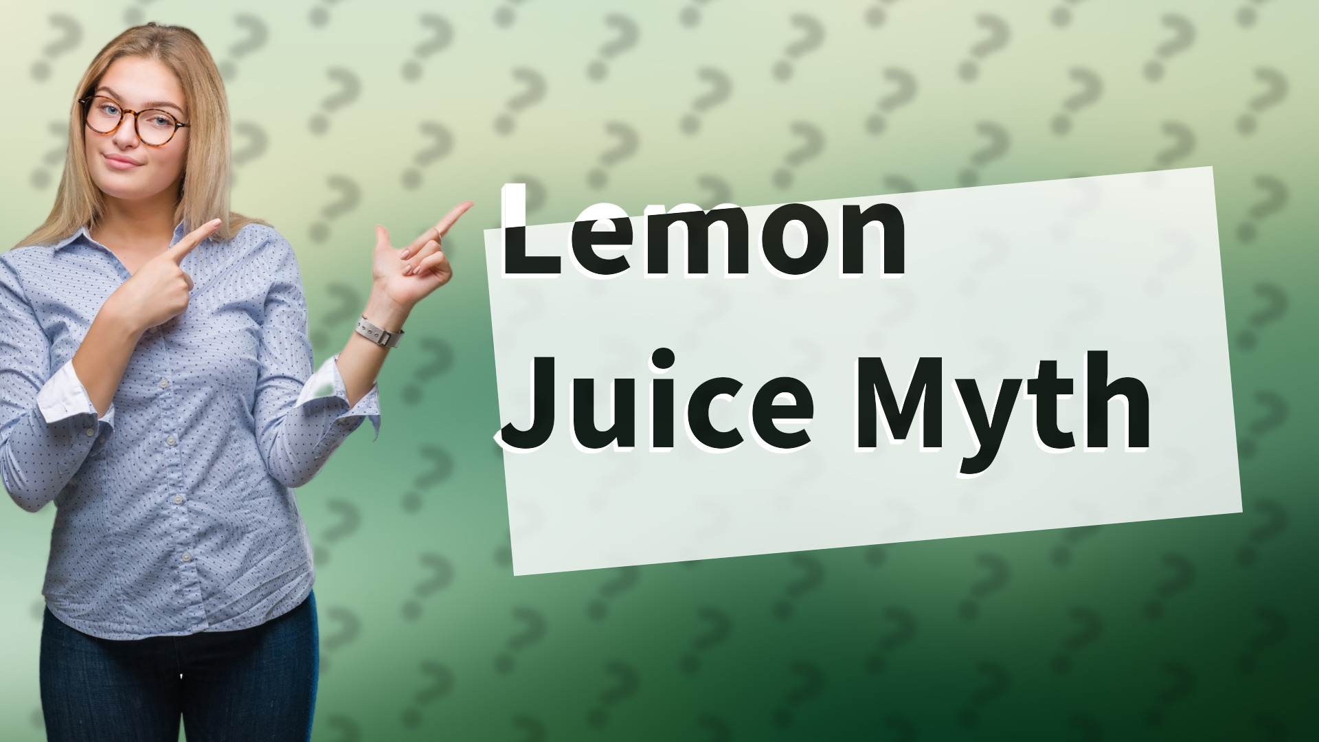 Lemon Juice Myth