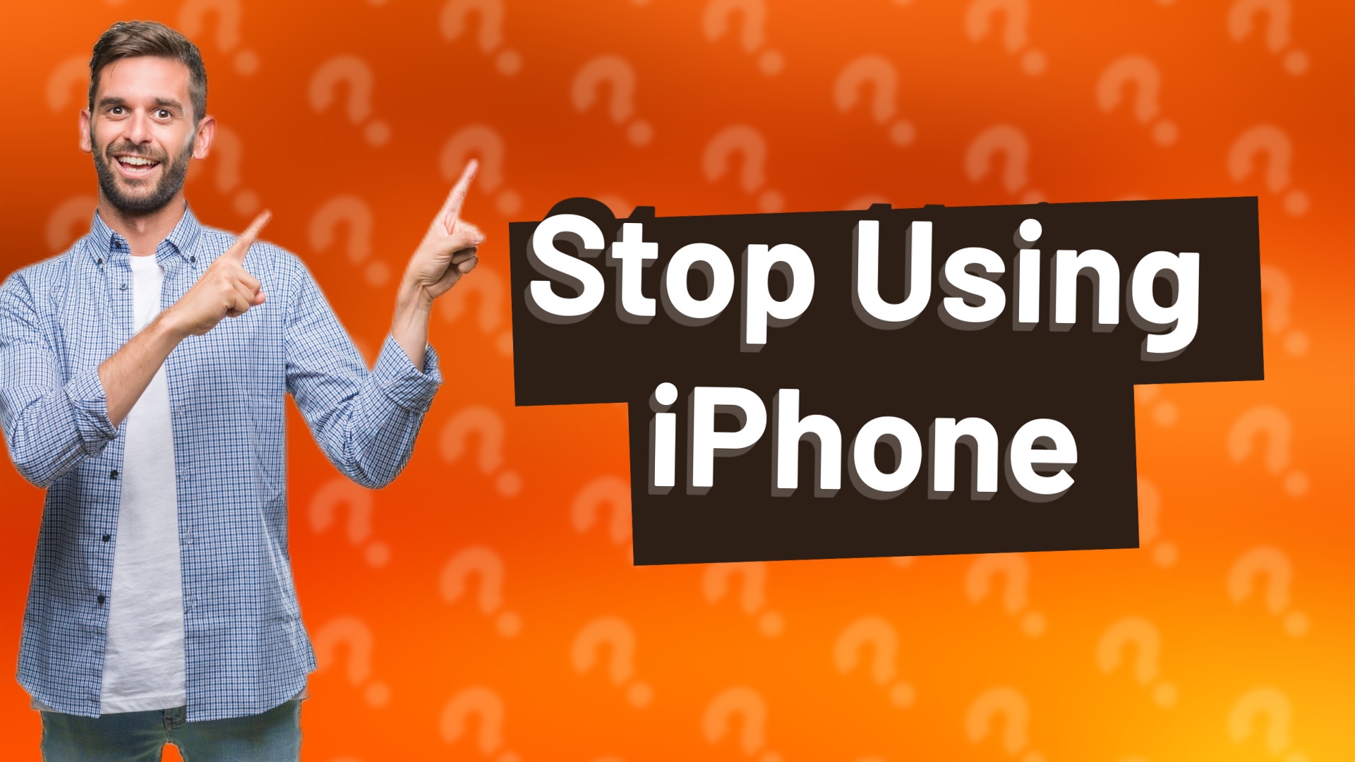 Stop Using iPhone