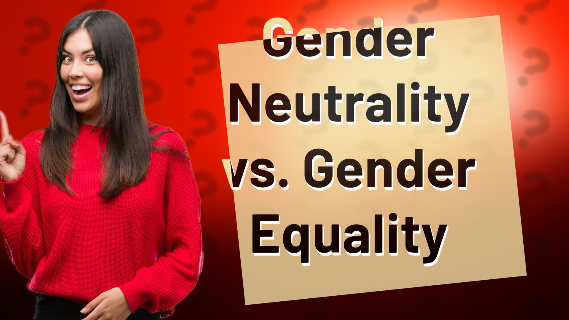 Gender Neutrality vs. Gender Equality
