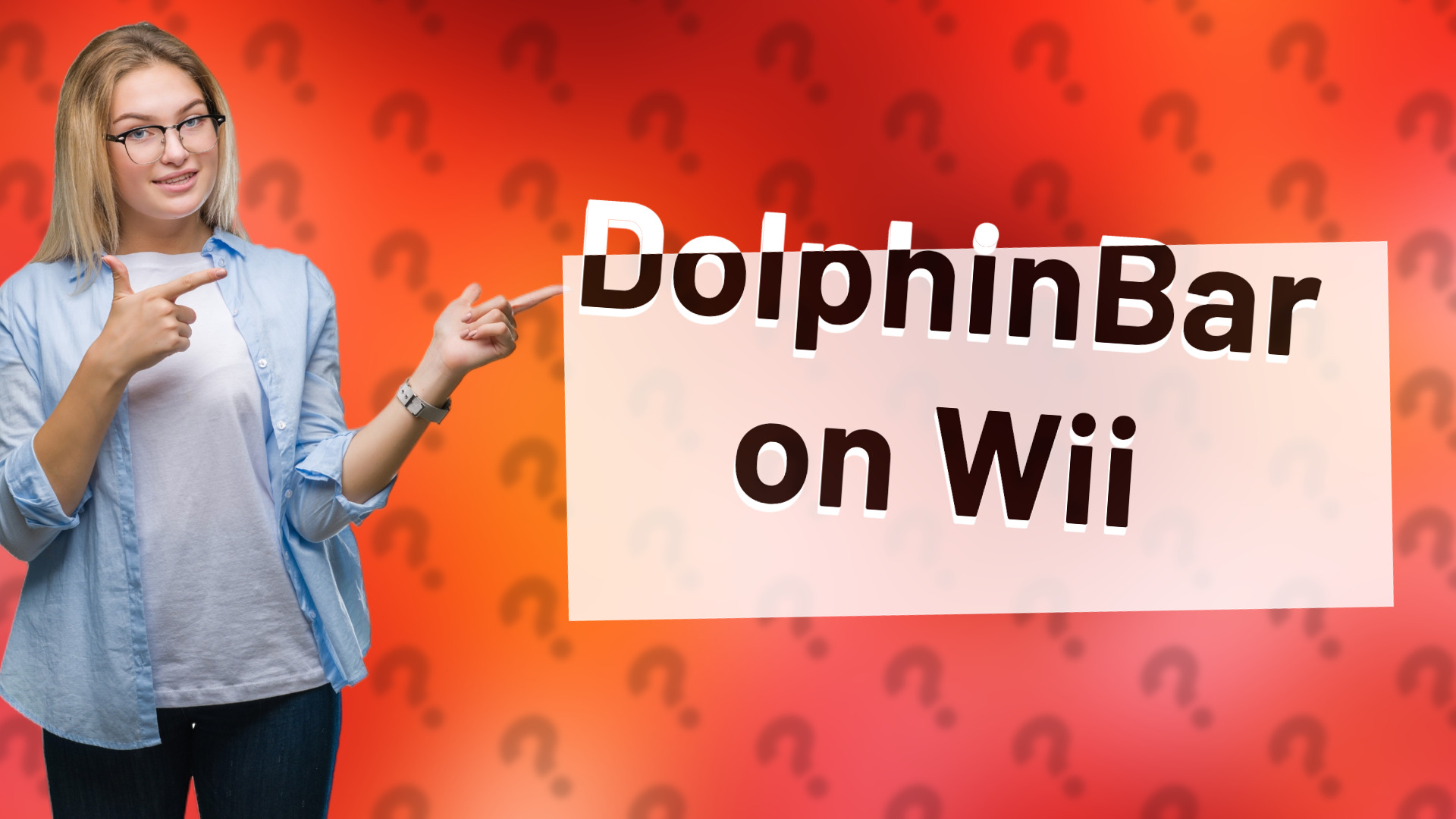 DolphinBar on Wii