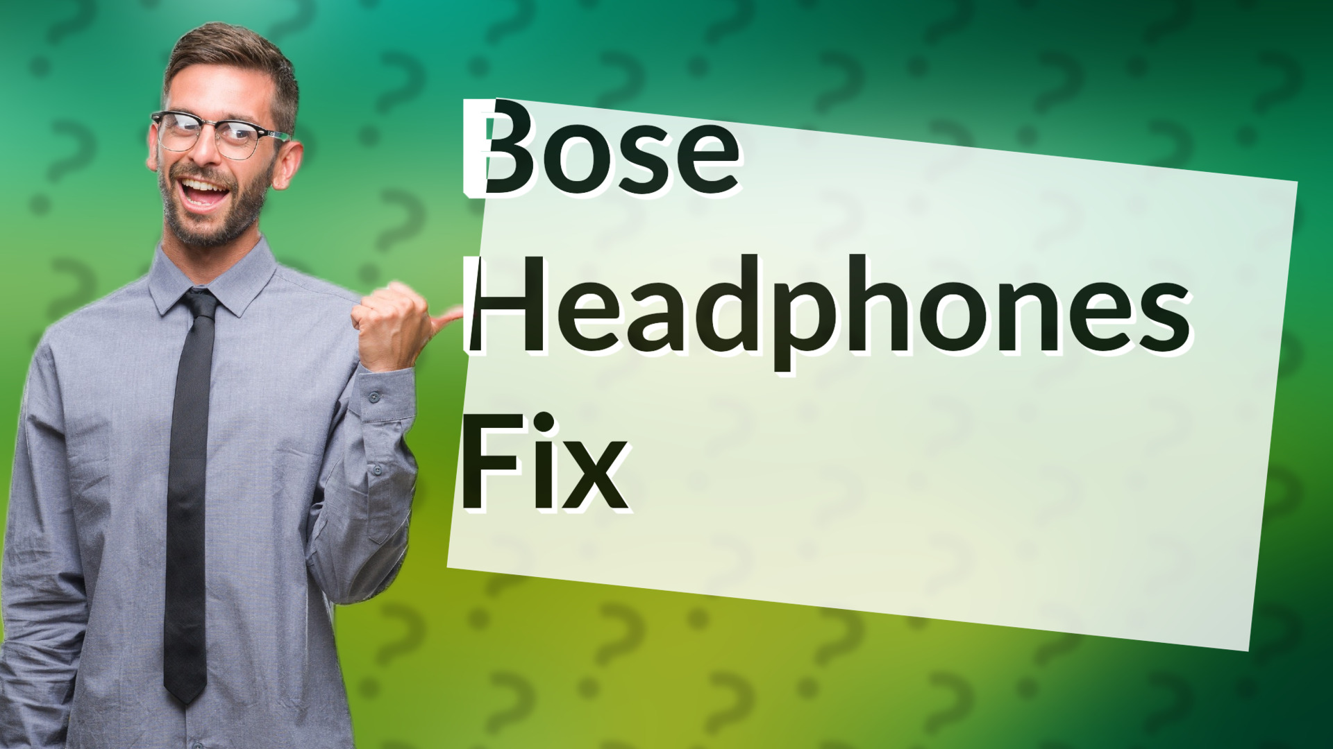 Bose Headphones Fix