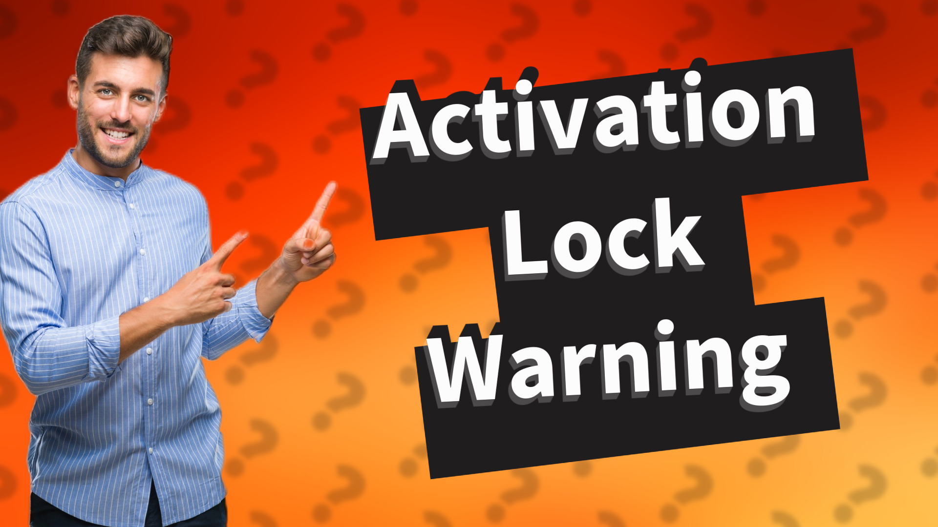 Activation Lock Warning