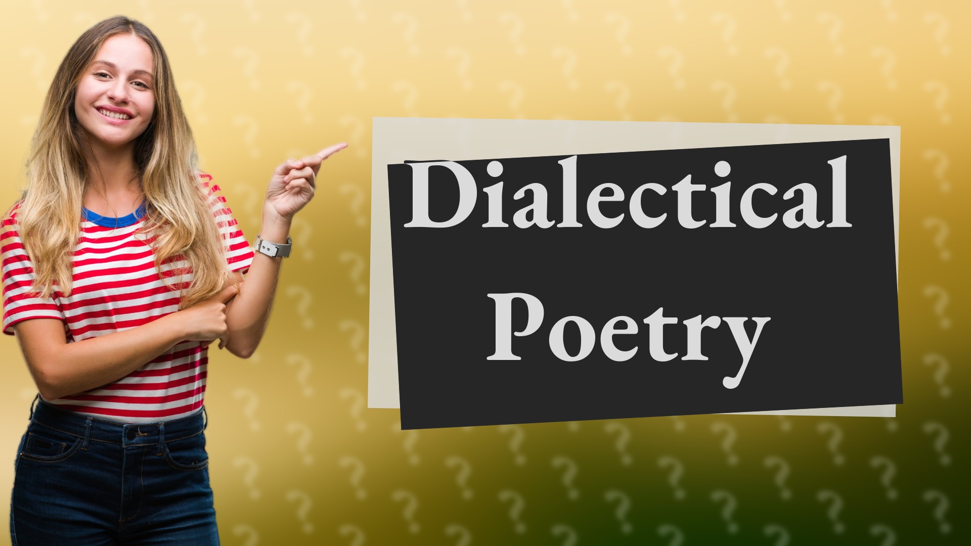 Dialectical Poetry