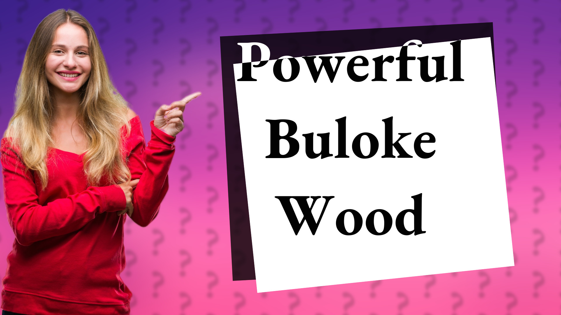 Powerful Buloke Wood