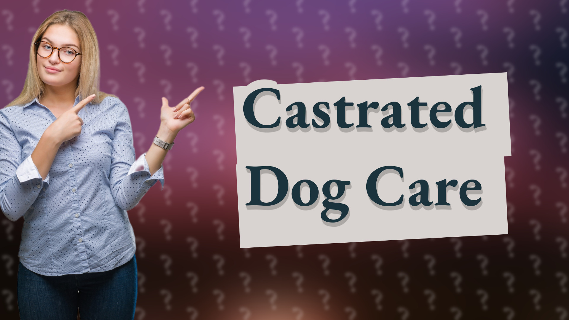 Castrated Dog Care