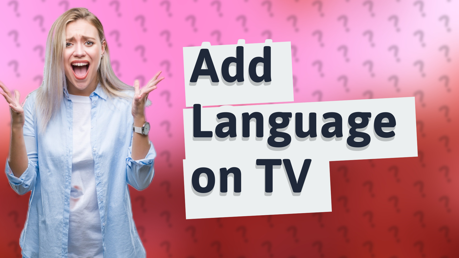 Add Language on TV
