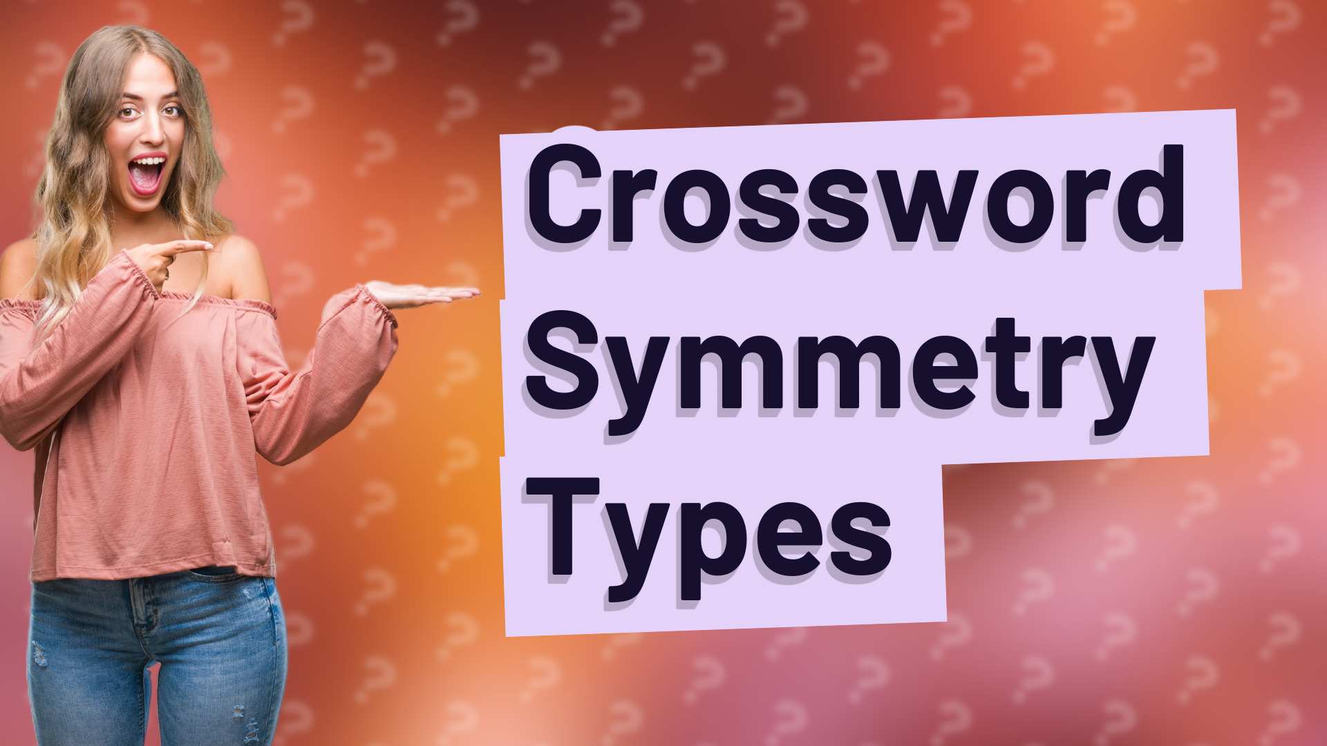 Crossword Symmetry Types
