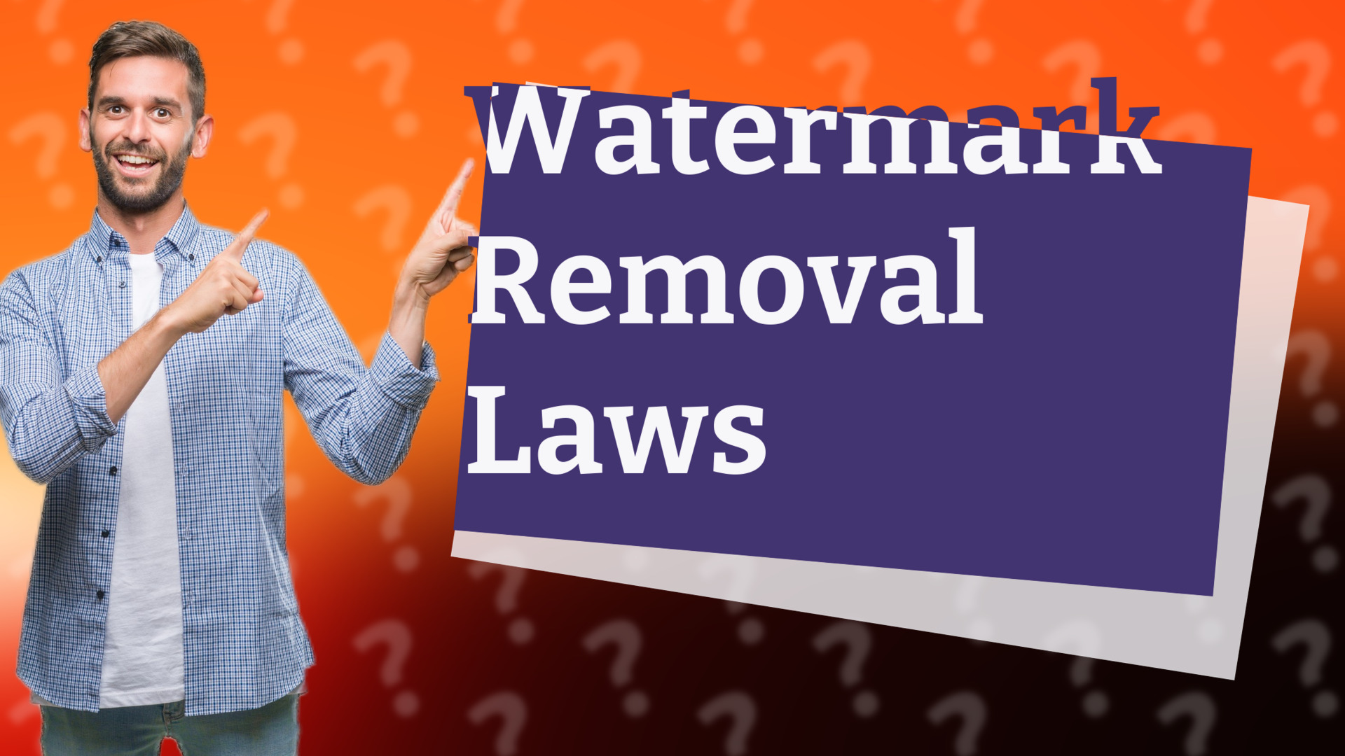 Watermark Removal Laws