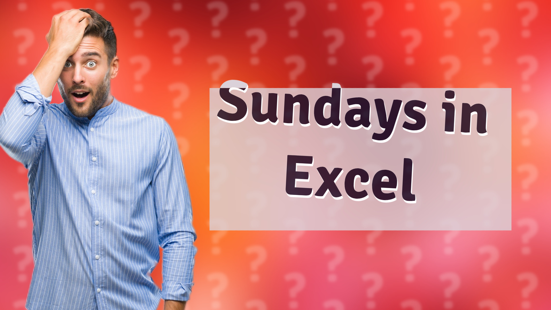Sundays in Excel