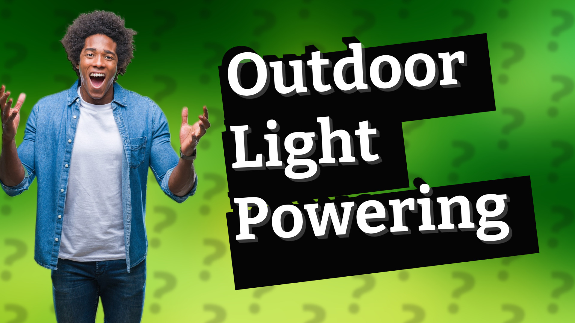 Outdoor Light Powering