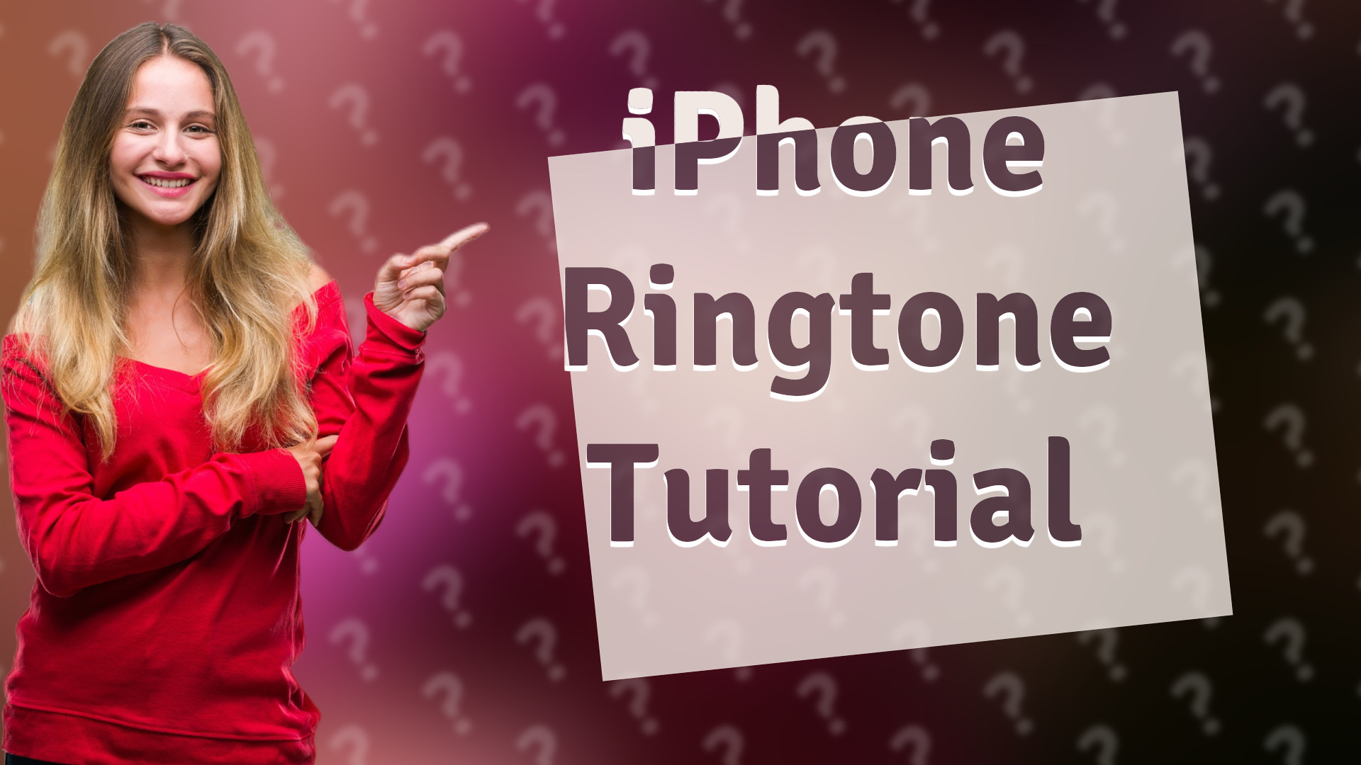 iPhone Ringtone Tutorial