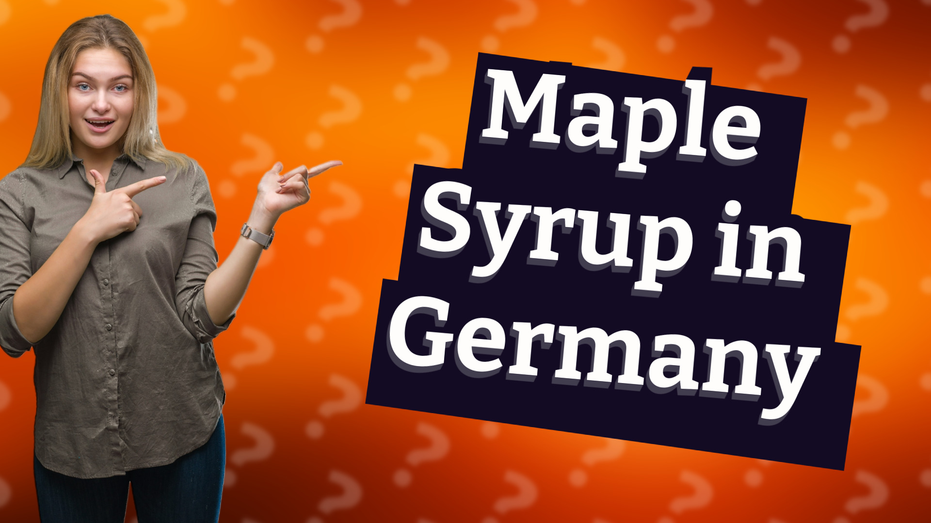 Maple Syrup in Germany