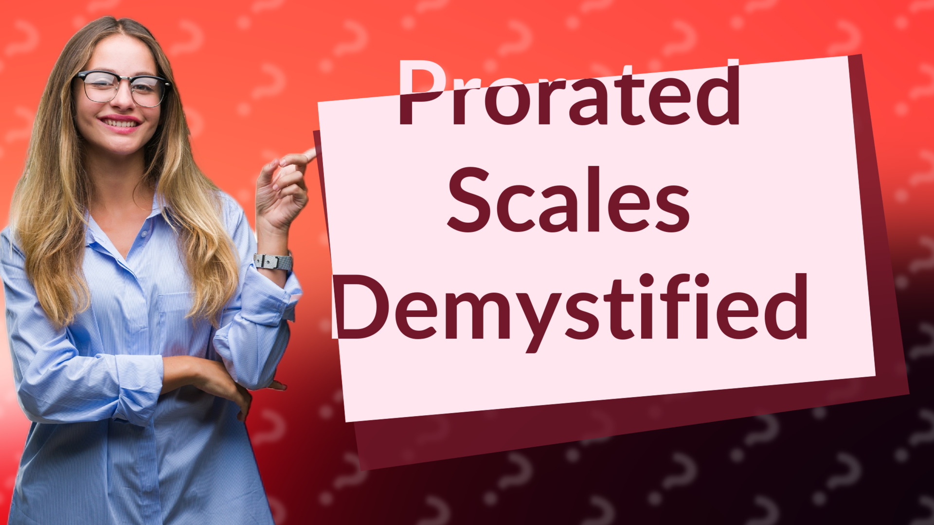 Prorated Scales Demystified