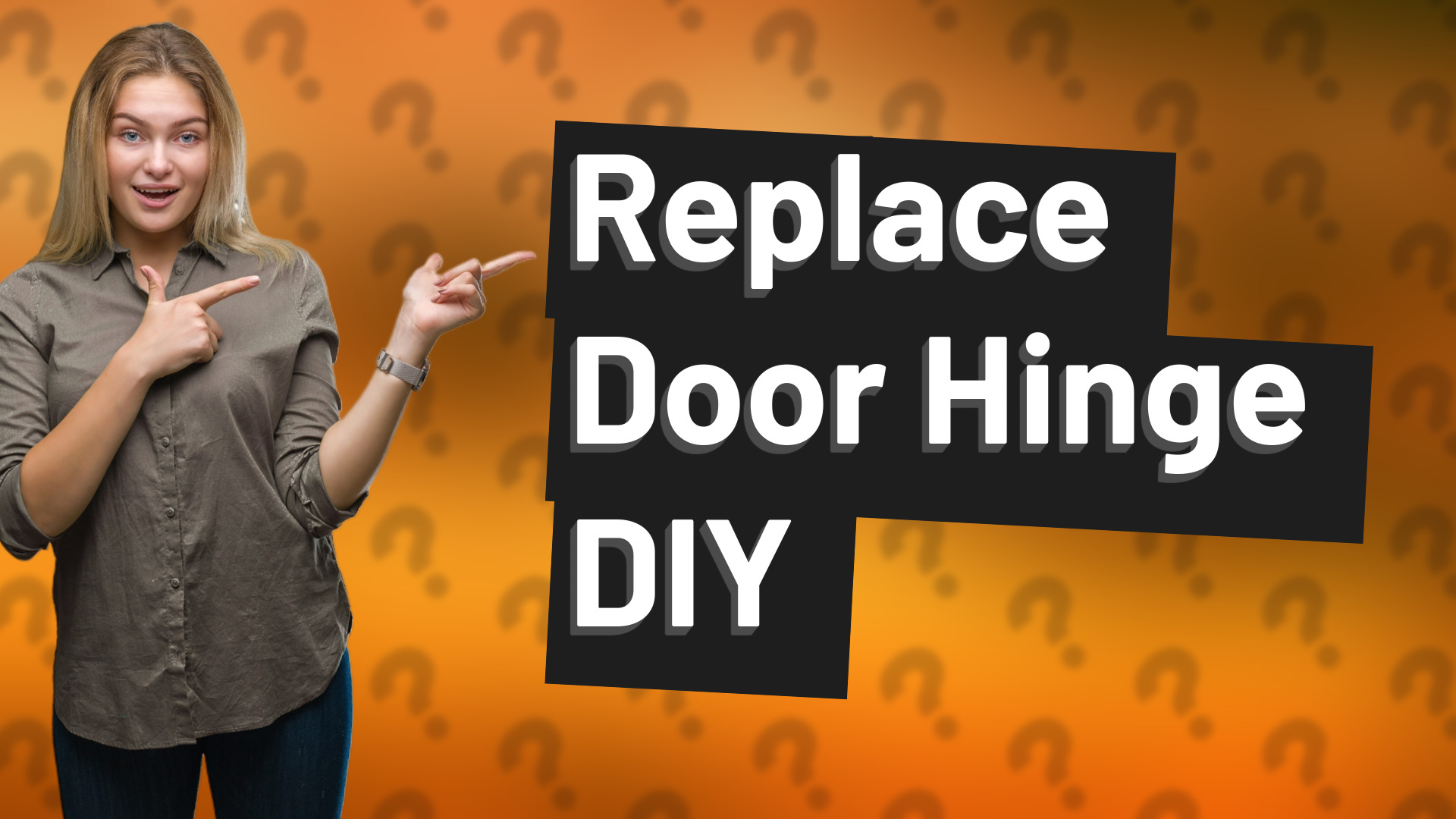 Replace Door Hinge DIY