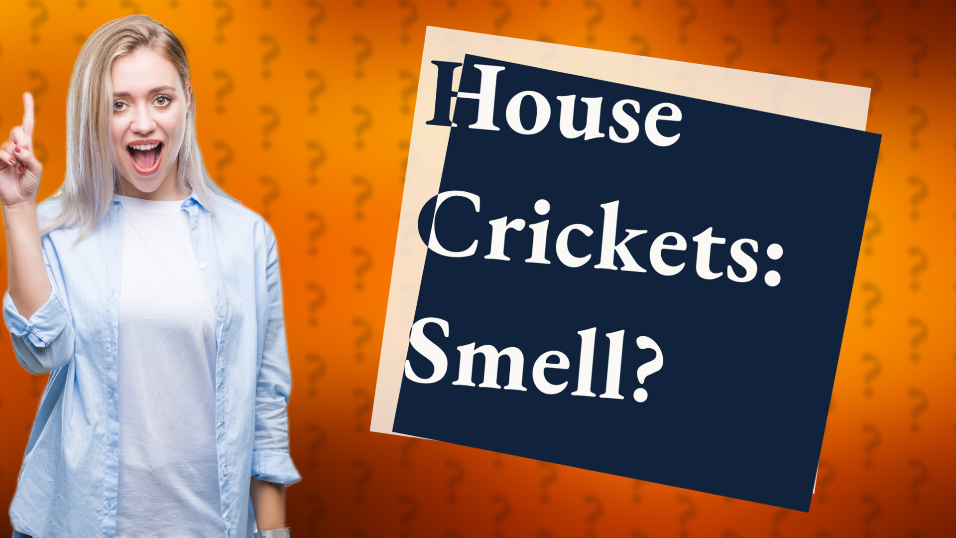House Crickets: Smell?