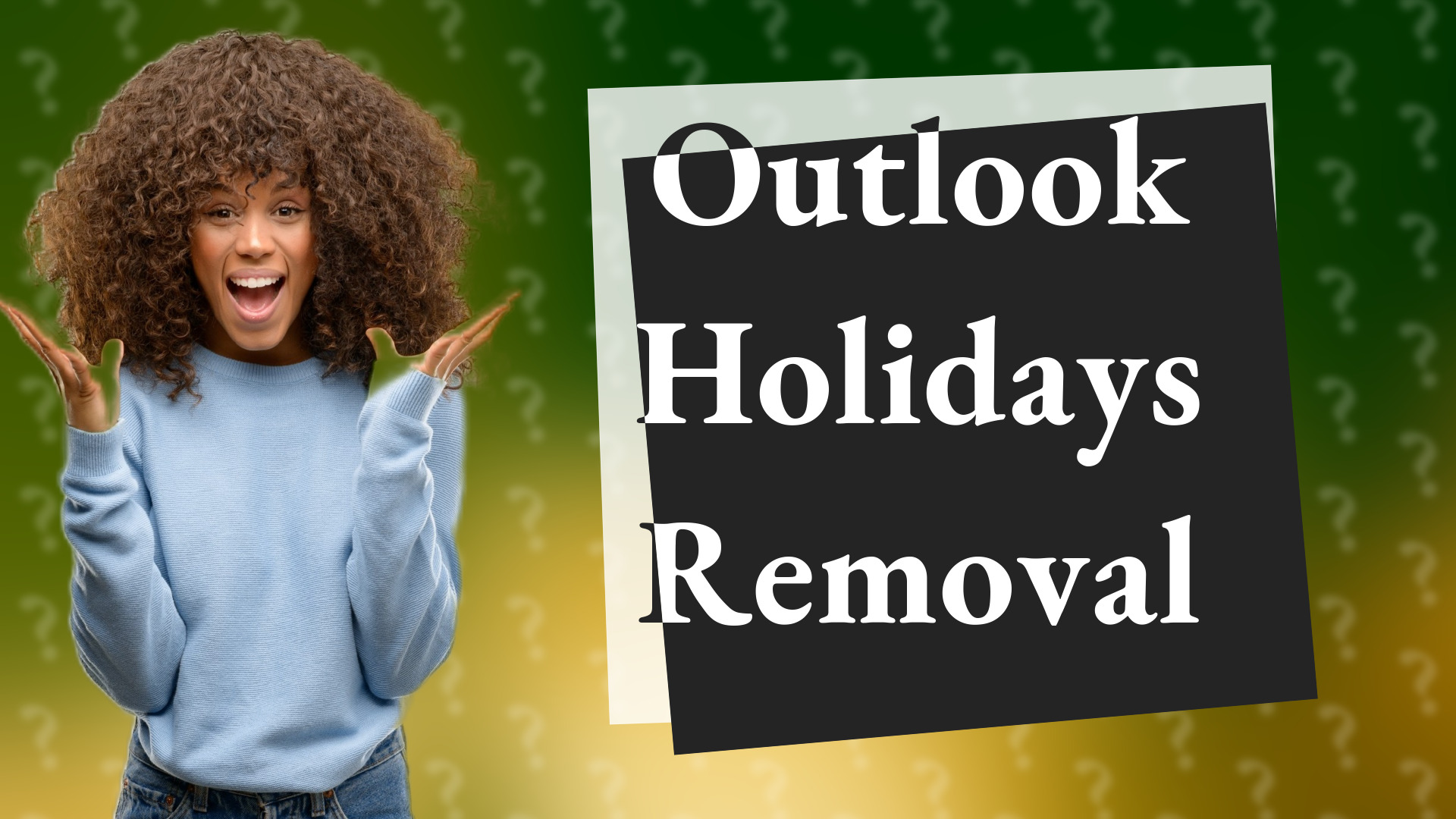 Outlook Holidays Removal