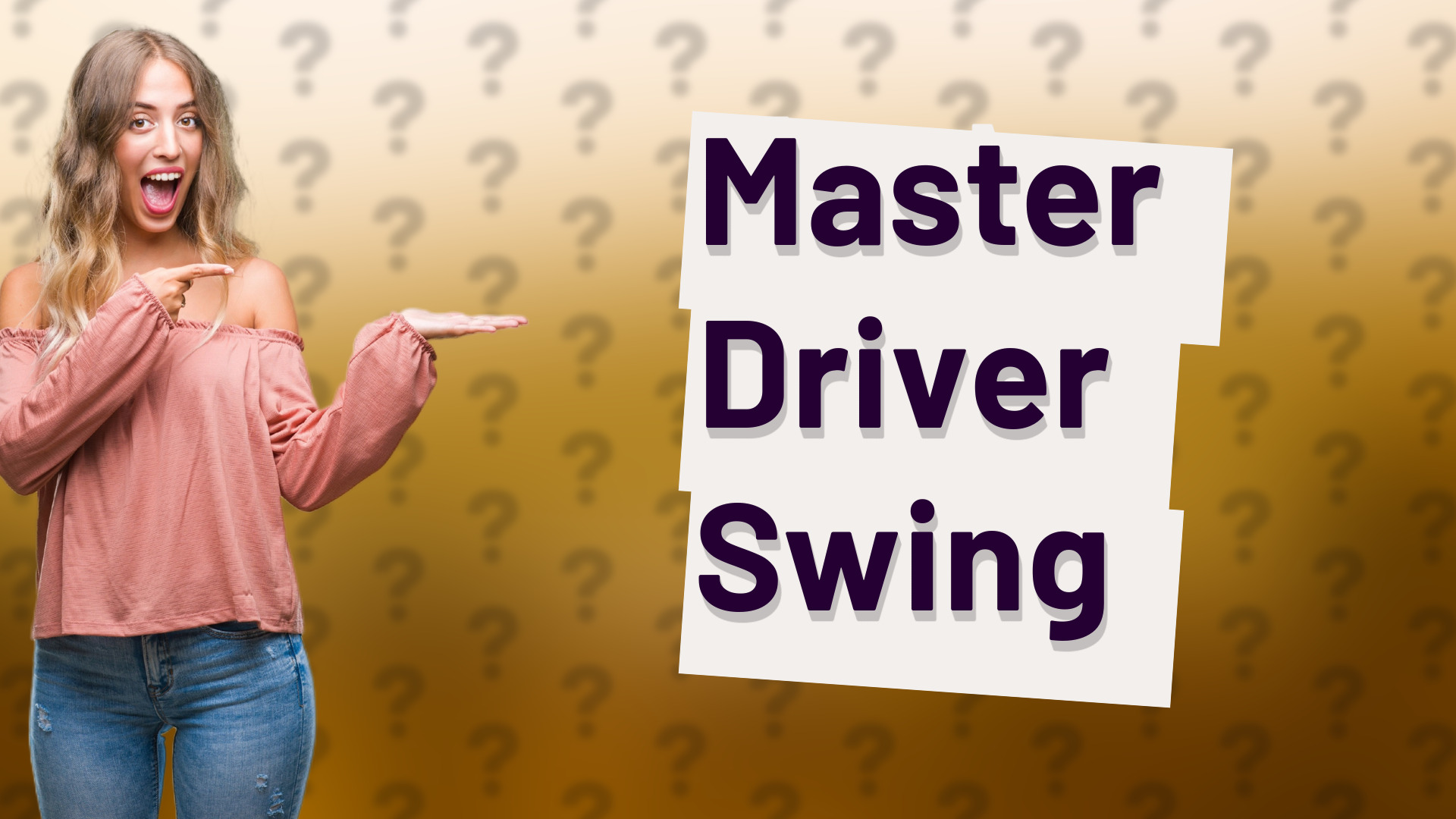 Master Driver Swing